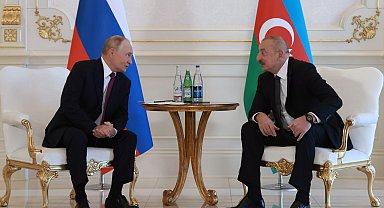 Putin, Azerbaycan Cumhurbaşkanı Aliyev ile görüştü