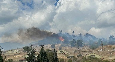 Sakarya'da kışla arazisinde orman yangını