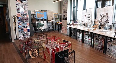 Sanat ve Tasarım Fakültesi öğrencilerinin 1 yıllık çalışmalarından sergi açıldı