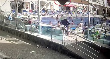 Şezlongda güneşlenirken üzerine baca kapağı düştü