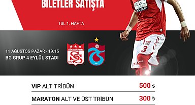 Sivasspor, Trabzonspor maçının biletlerini satışa sundu