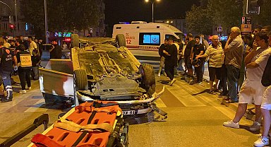 Takla atan otomobilin alkollü sürücüsünün arkadaşı: Yarın askere gidiyor, alkolmetreyi üflemesin