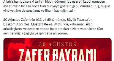 TBMM Başkanı Kurtulmuş: 30 Ağustos, ebediyen özgürce varoluşun günüdür