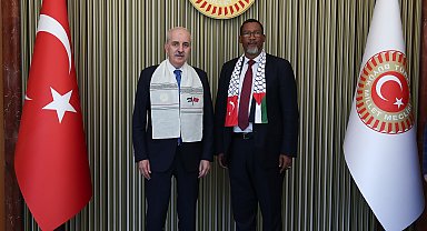 TBMM Başkanı Kurtulmuş, Mandela'nın torunu ile görüştü