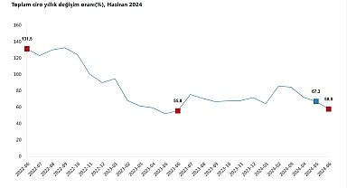 TÜİK: Haziranda toplam ciro yıllık yüzde 58,5 arttı