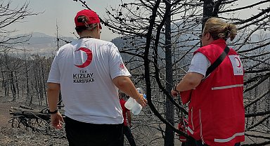 Türk Kızılay, yangından etkilenen vatandaşlara yönelik beslenme desteğini sürdürüyor