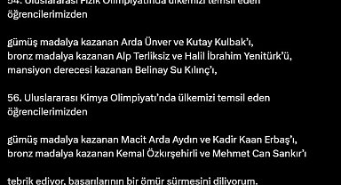 Türk öğrenciler, uluslararası olimpiyatlardan madalya ile döndü