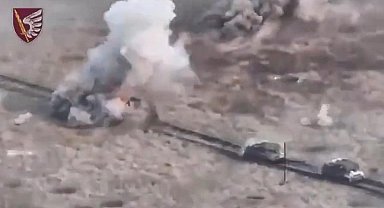 Ukrayna, Donetsk'te Rus zırhlılarını hedef aldı