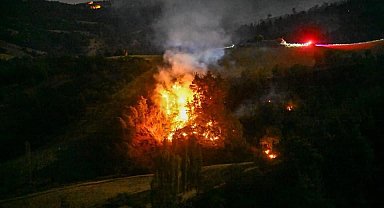 Uşak'taki orman yangını 3'üncü gününde