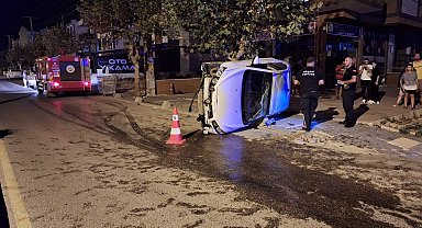 Yola akan su kazaya neden oldu; 3 yaralı