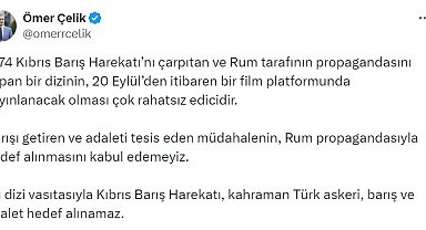 AK Parti'li Çelik'ten Kıbrıs Barış Harekatı'nı çarpıtan diziye tepki