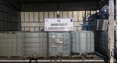 Ankara'da 6 milyon değerinde 10 bin litre etil alkol ele geçirildi
