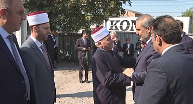Bakan Fidan, Üsküp Camii inşaatını ziyaret etti