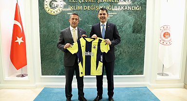 Bakan Kurum, Fenerbahçe Başkanı Ali Koç ve yönetim kurulu üyelerini kabul etti