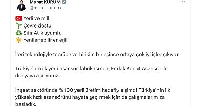 Bakan Kurum: Türkiye'nin ilk yüksek hızlı asansörü için çalışmalara başladık