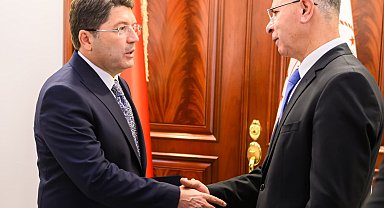 Bakan Tunç, Filistin'in Ankara Büyükelçisi Mustafa'yı kabul etti
