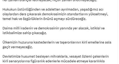 Bakan Tunç: Tüm darbeleri ve darbe girişimlerini lanetliyorum