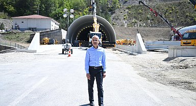 Bakan Uraloğlu: Bolu Dağı Tüneli'ndeki çalışmaları 8 ya da 9 Eylül'e kadar bitirmeyi hedefliyoruz