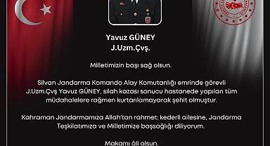 Bakan Yerlikaya: Silah kazası sonucu bir uzman çavuş şehit oldu