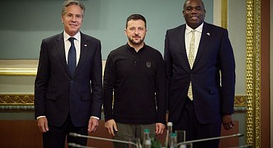 Blinken ve Lammy, Kiev'de Zelenski ile görüştü: Uzun menzilli silahlar konuşuldu