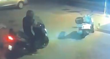 Bodrum'da 11 motosiklet çalıp, 1 kişiyi silahla yaralayan şüpheli yakalandı; hırsızlık kamerada