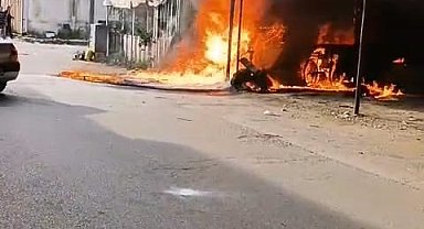 Bursa'da büfede çıkan yangın bitişikteki mobilya imalathanesine sıçradı: 1 yaralı