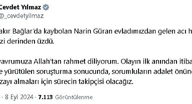 Cevdet Yılmaz: Sorumluların en ağır cezayı alması için sürecin takipçisi olacağız