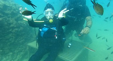 Çocuk felci onu yıldırmadı; yamaç paraşütü yapıp, su altına dalıyor