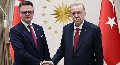 Cumhurbaşkanı Erdoğan, Polonya Meclis Başkanı Holownia'yı kabul etti