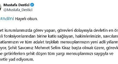 Destici'den yeni adli yıl mesajı