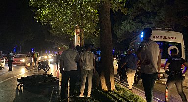 Elazığ'da refüje çarpan motosiklet devrildi, sürücü ve yolcu öldü