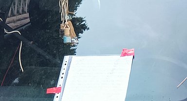 Evi terk eden eşiyle görüşmek için 'Mahalleyi havaya uçururum' yazılı not bıraktı