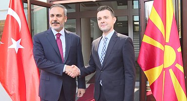 Fidan, Kuzey Makedonya Dışişleri ve Dış Ticaret Bakanı Mucunski ile görüştü