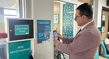 Hastanede 'karekod'lu dilek ve öneri kutusu