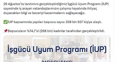 İşgücü Uyum Programı'na 358 bin başvuru