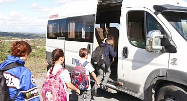 İstanbul - Arnavutköy'de jandarmadan okul servisi denetimi