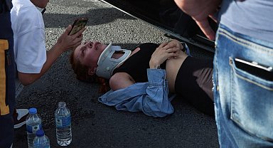 İstanbul - Bahçelievler D-100 Karayolunda otomobil takla attı