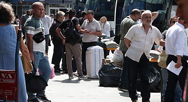 İstanbul- Büyük İstanbul Otogarı'nda okul öncesi dönüş yoğunluğu