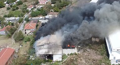 İstanbul -Çatalca'da fabrikada yangın-1