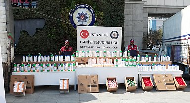 İstanbul- İstanbul'da sahte kozmetik ürünü ve temizlik malzemesi operasyonu