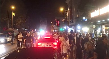 İstanbul - Sarıyer'de Murat Serter cinayetine yürüyüşlü protesto