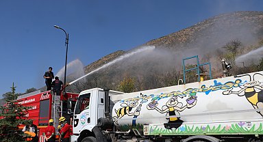 Kayseri'de 482 personelin katıldığı yangın tatbikatı