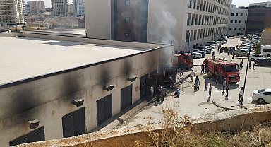 Mardin'de hastane trafosunda yangın