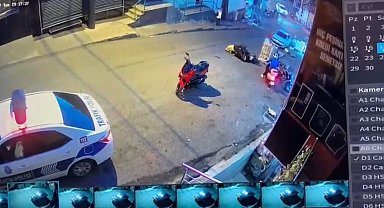 Motosikletle denetimden kaçmaya çalışırken, trafik polisine çarptı