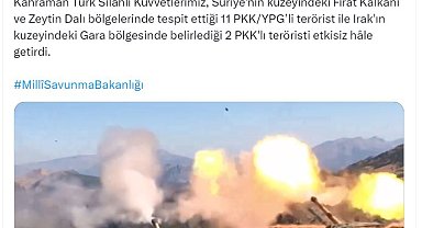 MSB: 13 terörist etkisiz hale getirildi