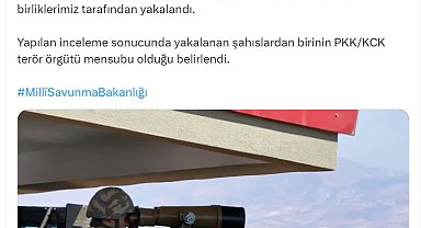 MSB: Hudutta 1'i PKKKCK mensubu 6 kişi yakalandı