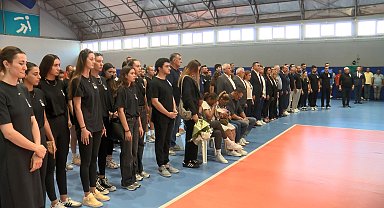 Nilüfer Belediyesporlu smaçör Pilar Marie Victoria Lopez için tesislerde cenaze töreni düzenlendi