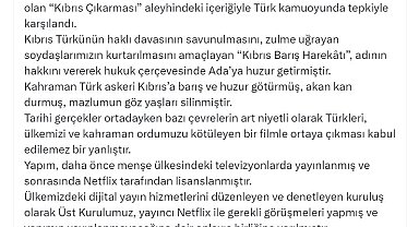 RTÜK Başkanı Şahin: 'Famagusta' dizisi yayımlanmayacak