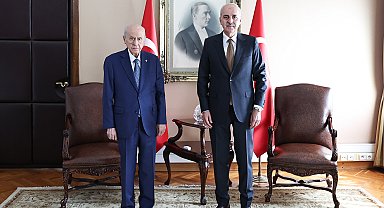 TBMM Başkanı Kurtulmuş, Bahçeli'yi ziyaret etti