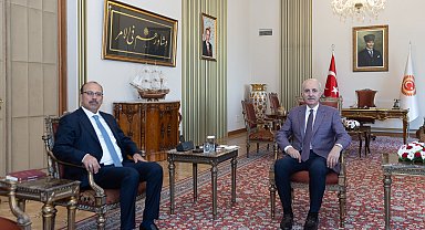 TBMM Başkanı Kurtulmuş, Sayıştay Başkanı Yener'i kabul etti